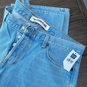 Gap Modern Flare Button Fly Jeans Size 10